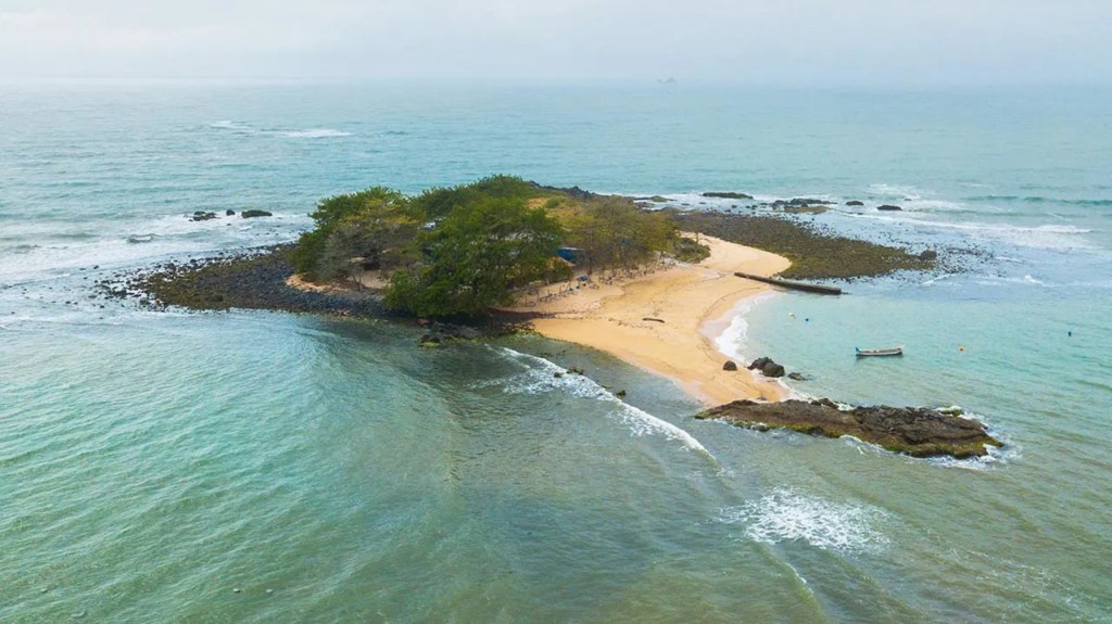 Ilha do grant barra velha vista aerea